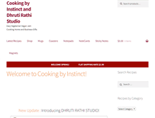 Tablet Screenshot of cookingbyinstinct.com